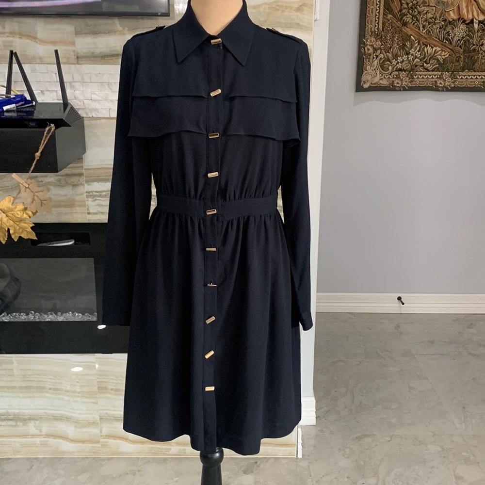 Antonio Melani Black Military Layered Style Dress. Size 4‎